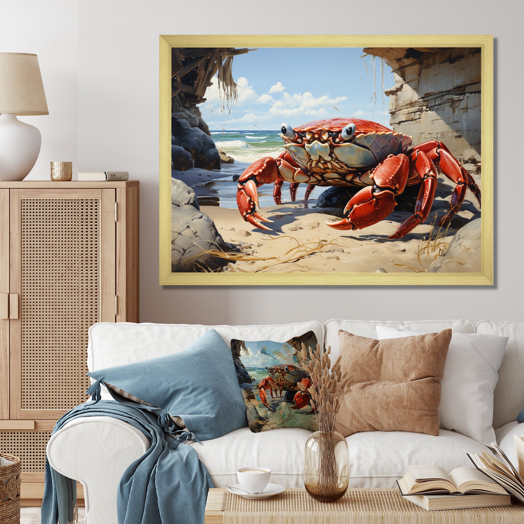 Crabs Corner - Crab Canvas Wall Art