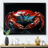 Crab Portrait - Crab Canvas Wall Art