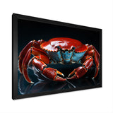 Crab Portrait - Crab Canvas Wall Art
