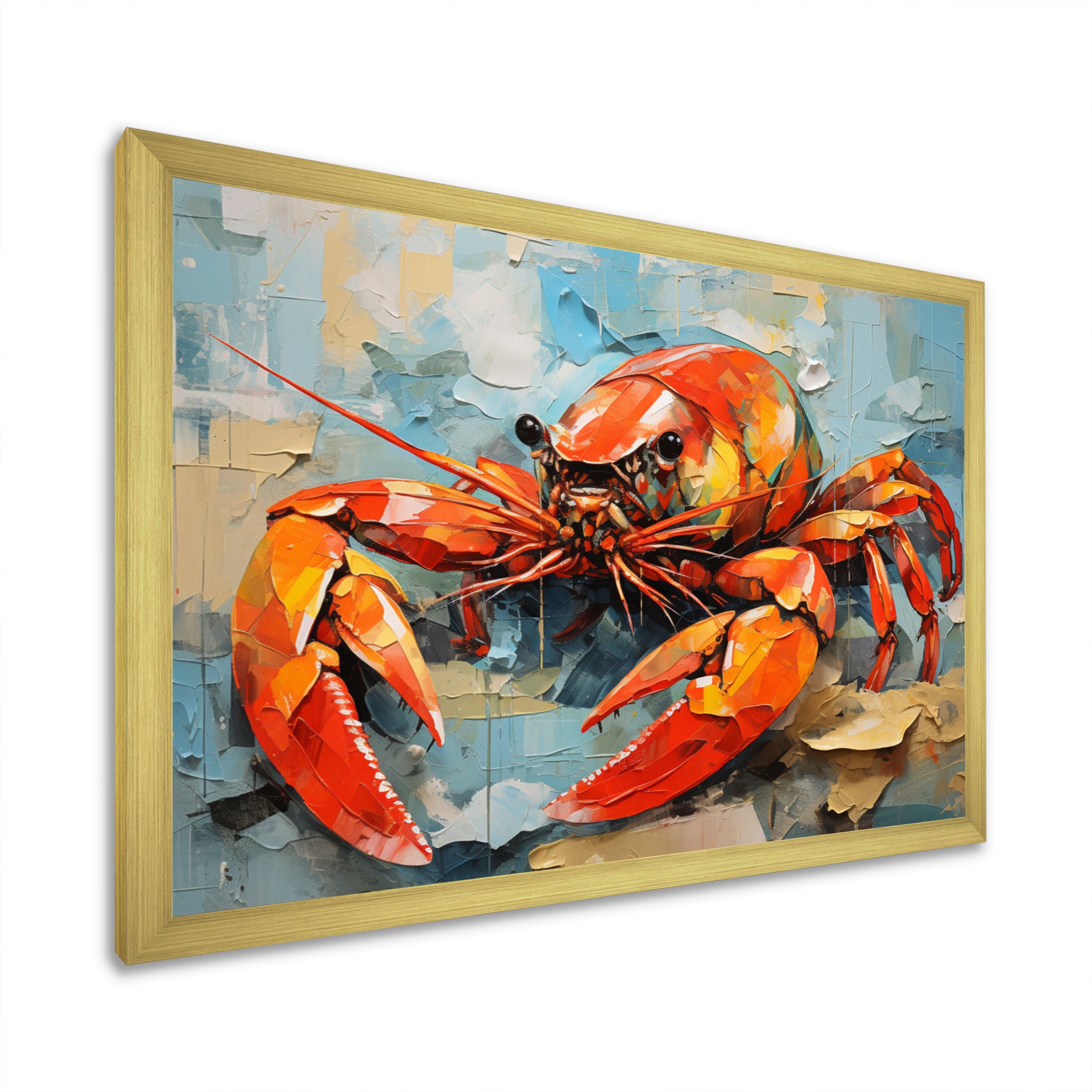 Crayfish Creek Dweller Collage - Crayfish Wall Art Prints