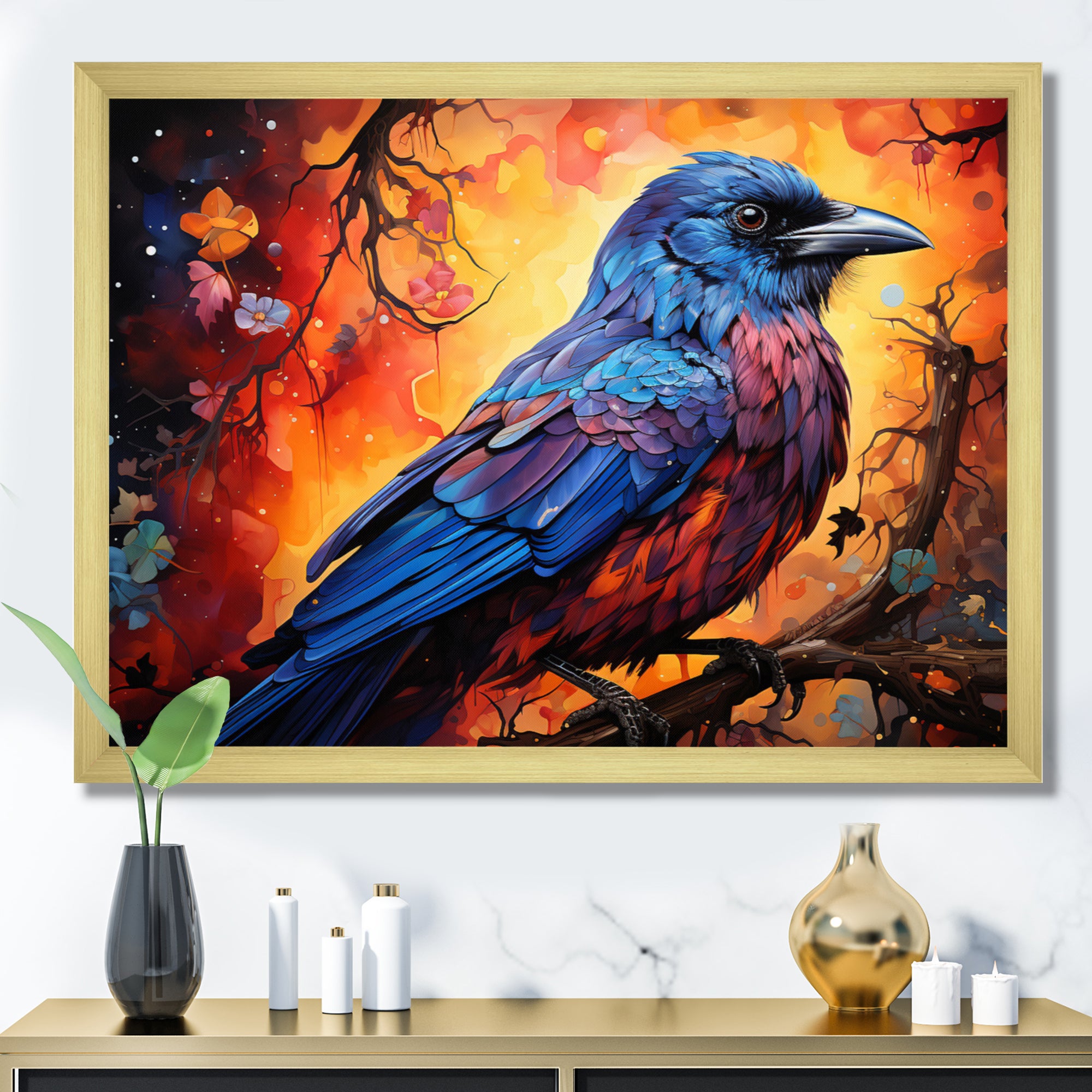 Crow Bold Authority - Crow Home Decor Art