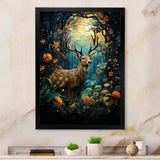 Deer Enchanted Encounter - Deer Canvas Wall Art