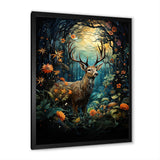 Deer Enchanted Encounter - Deer Canvas Wall Art