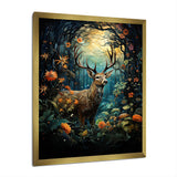 Deer Enchanted Encounter - Deer Canvas Wall Art