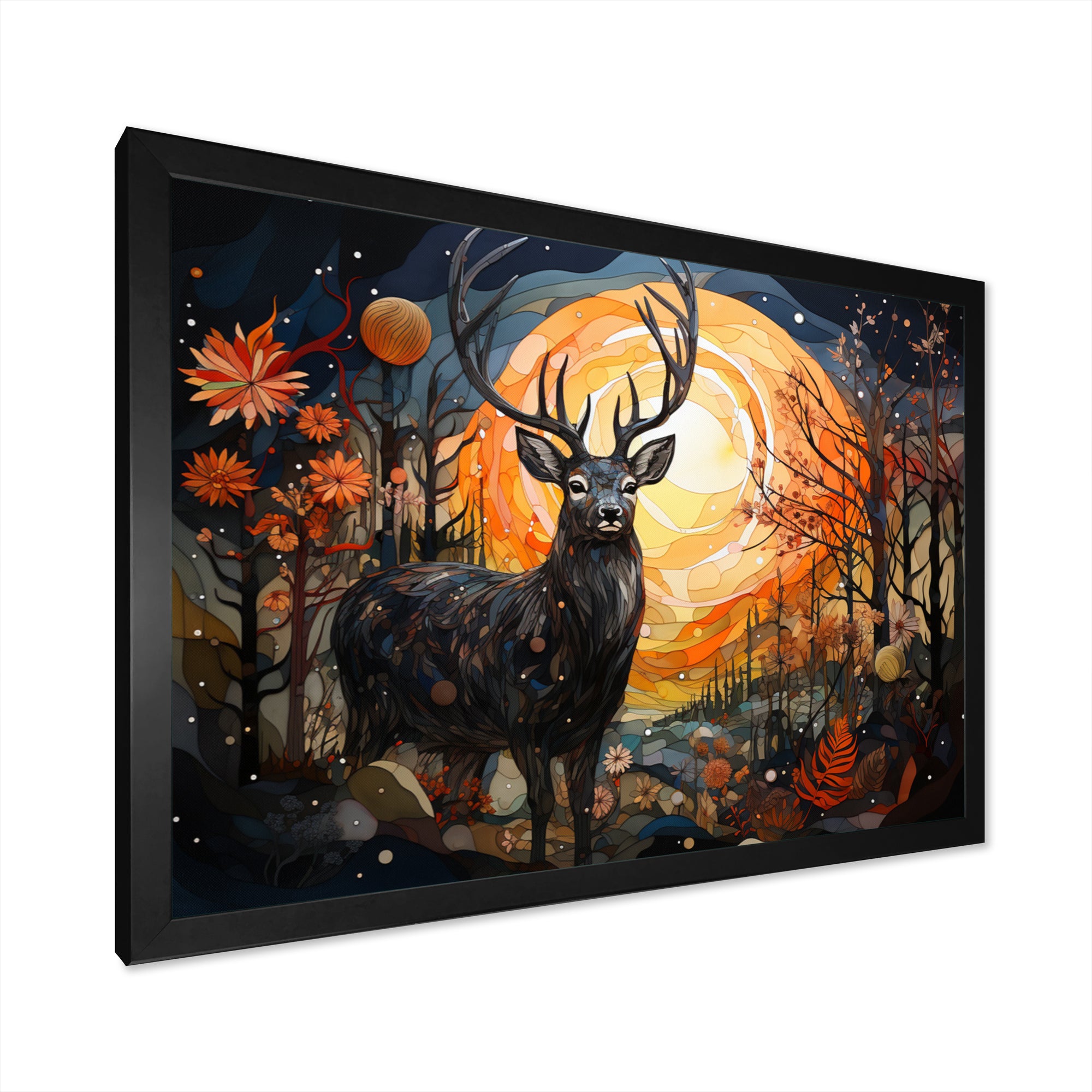 Deer Mystic Mosaic - Deer Home Decor Art