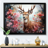 Deer Mystical Forest - Deer Living Room Wall Art