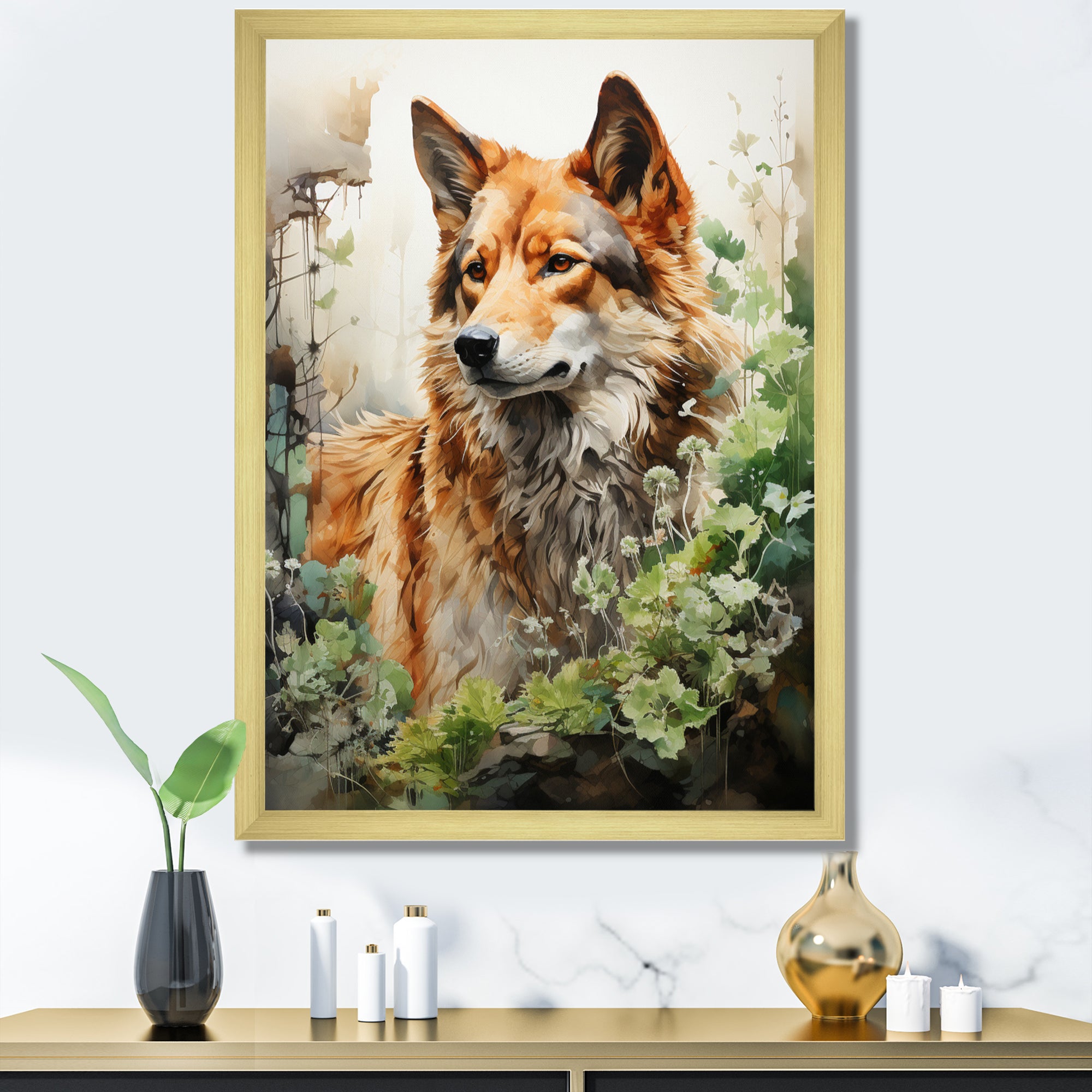 Wolf Whispers Of The Forest - Deer Wall Art Prints