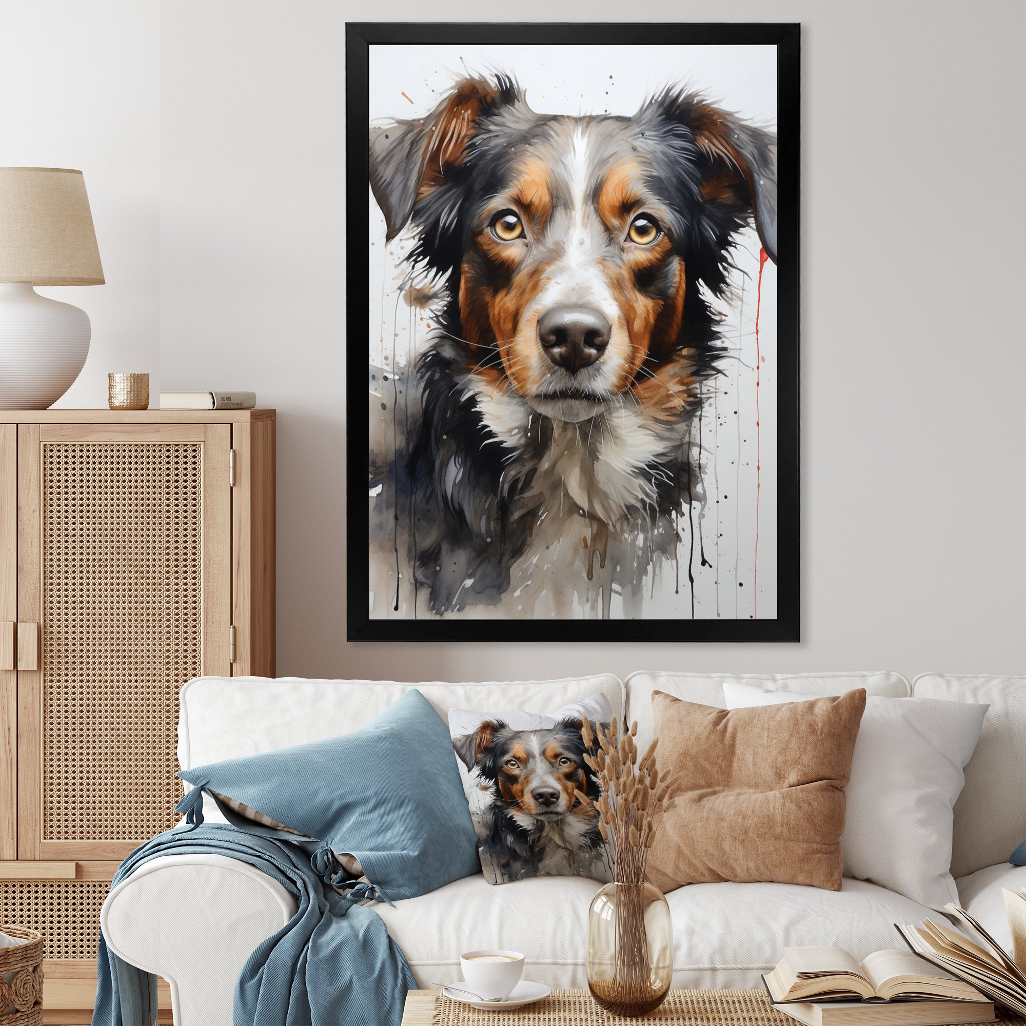 Dog Inquisitive Canine - Dog Wall Decor