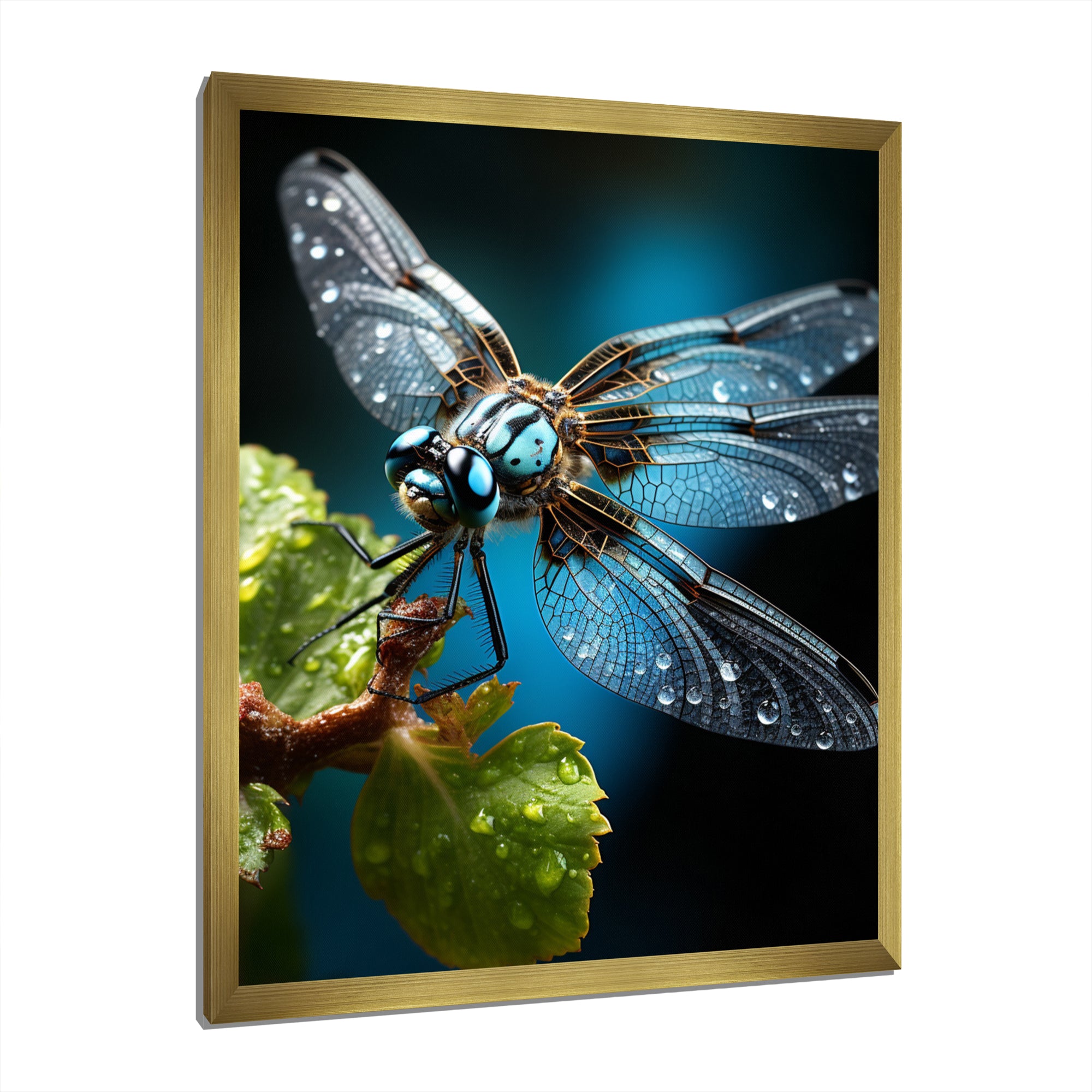 Teal Dragonfly Insects Flight - Dragonfly Wall Decor