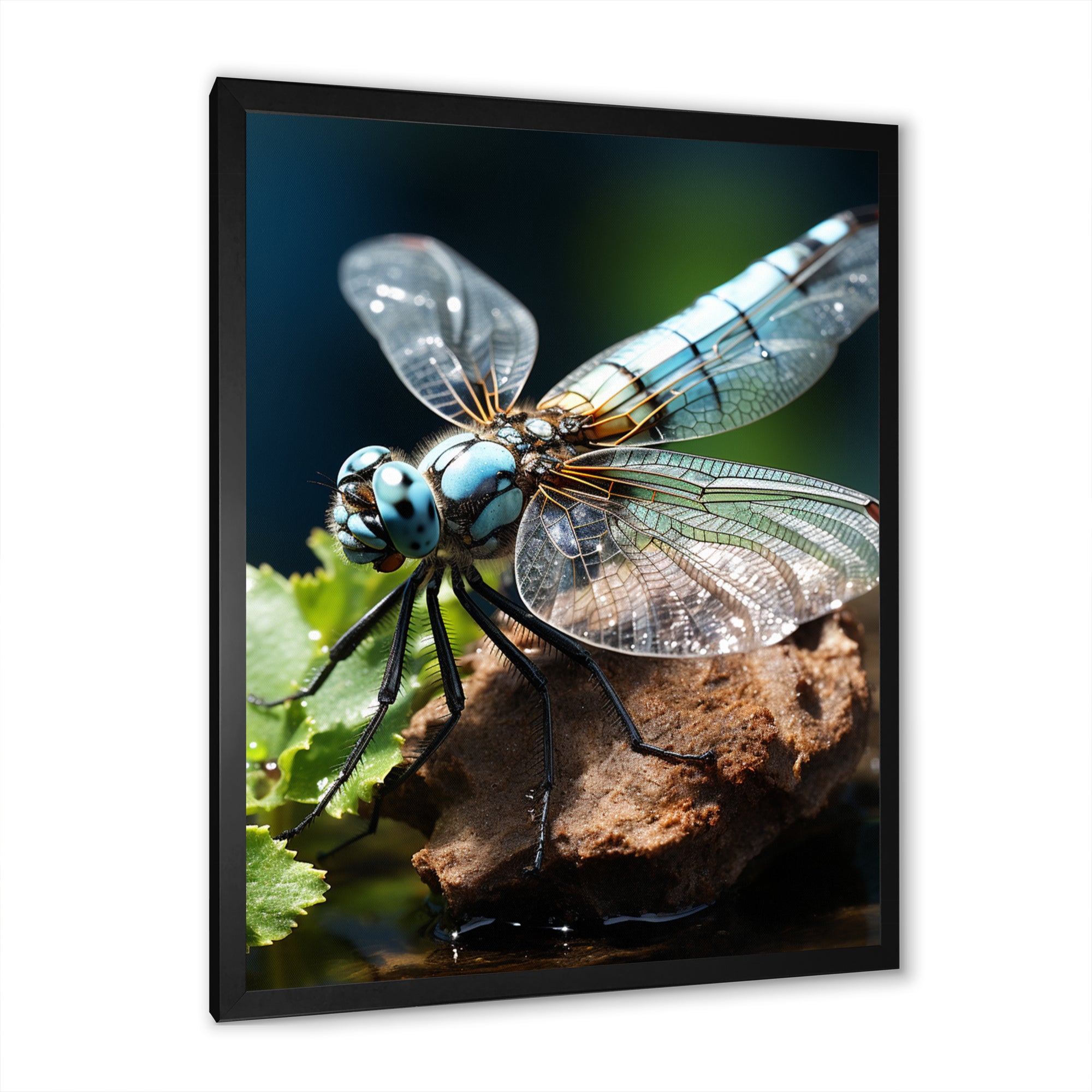 White Dragonfly Insects Flight - Dragonfly Wall Art Prints