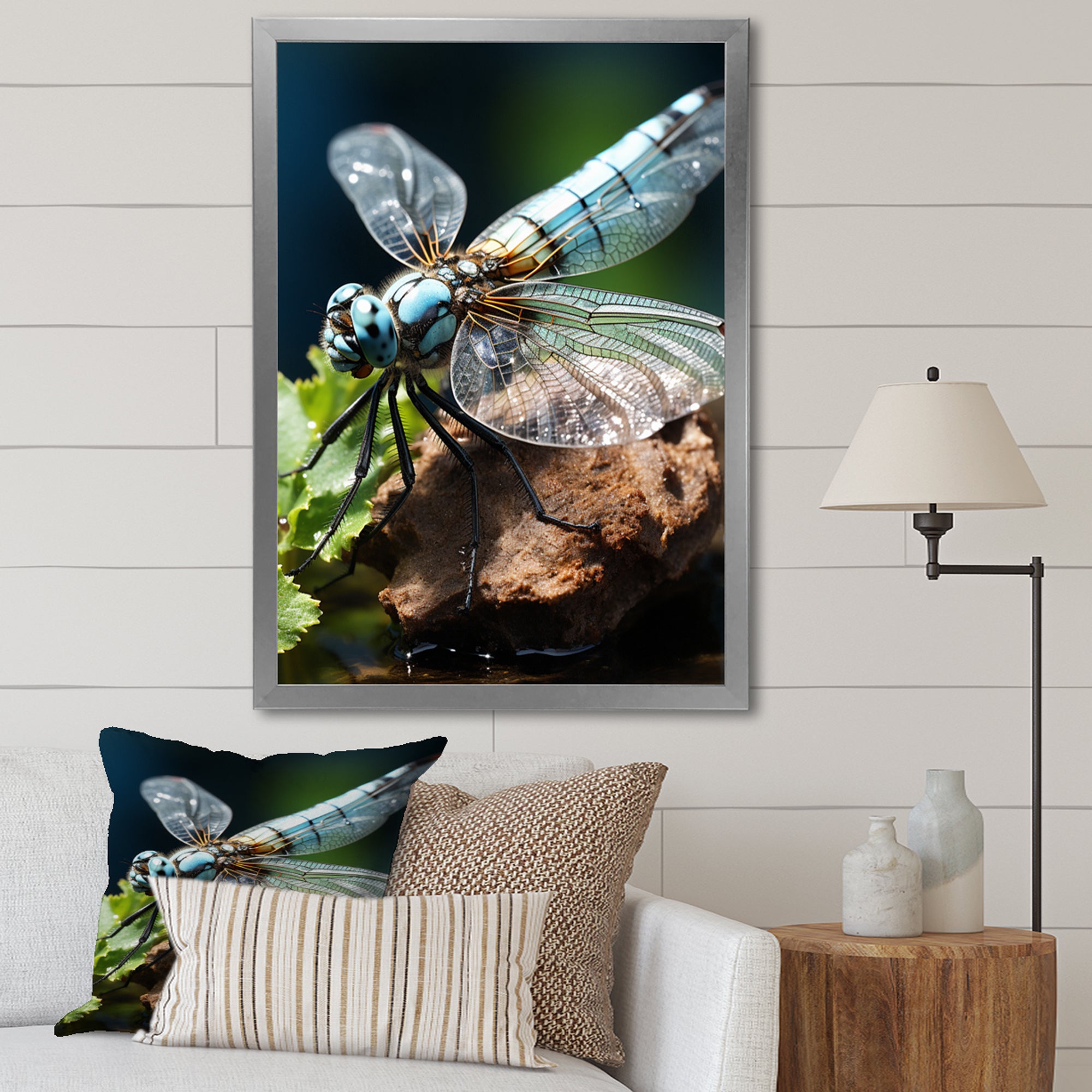 White Dragonfly Insects Flight - Dragonfly Wall Art Prints