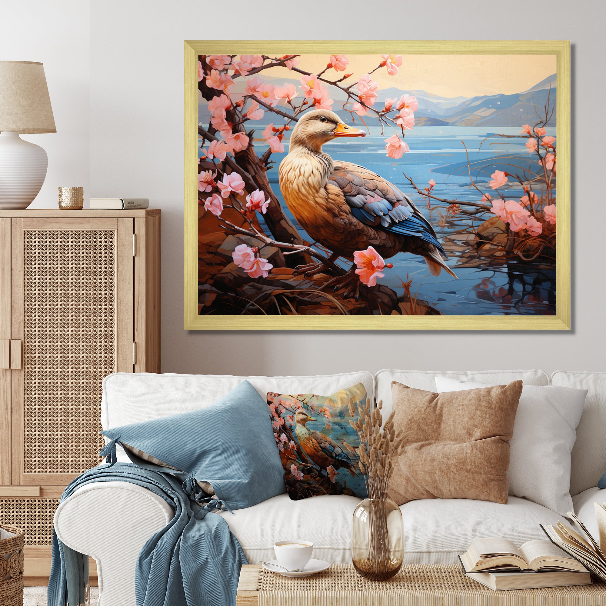 Duck Journey Pastoral - Duck Bedroom Wall Art