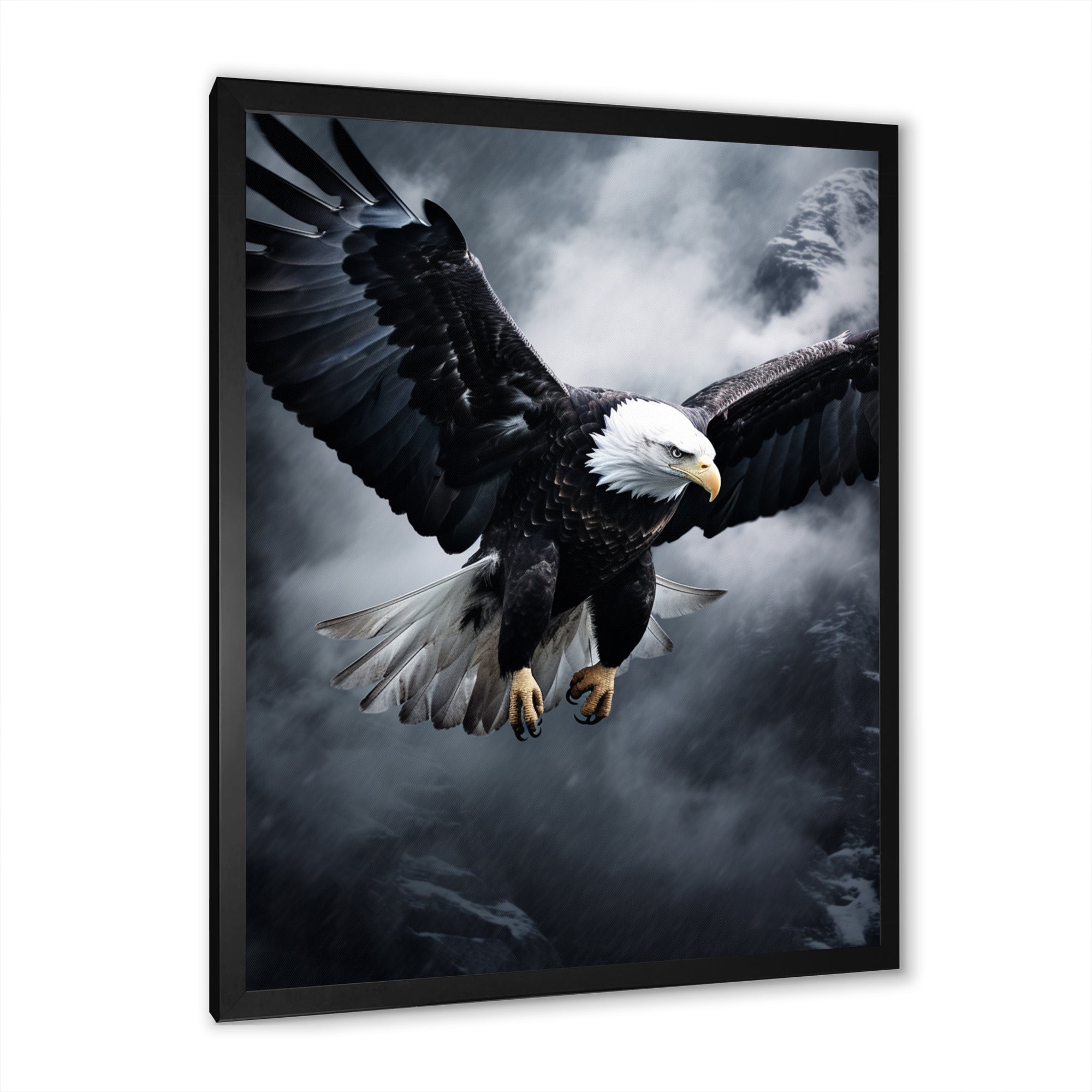 Eagle Graceful Soar Eagle - Eagle Canvas Wall Art
