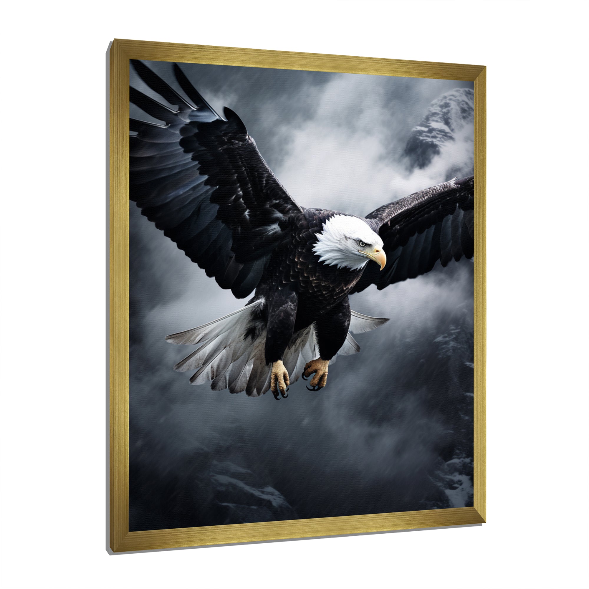 Eagle Graceful Soar Eagle - Eagle Canvas Wall Art