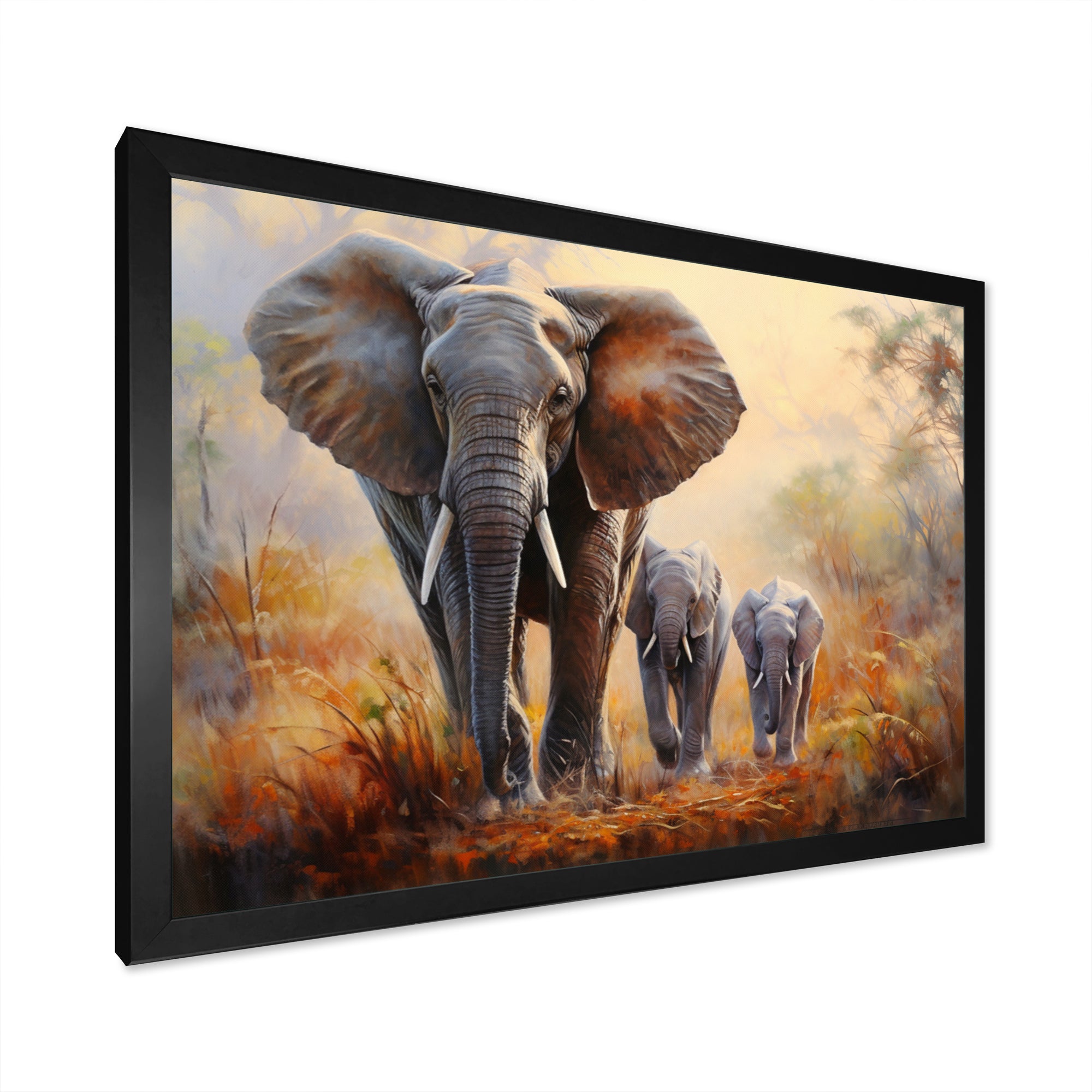 Elephant Family Guardianship - Elephant Wall Art Prints