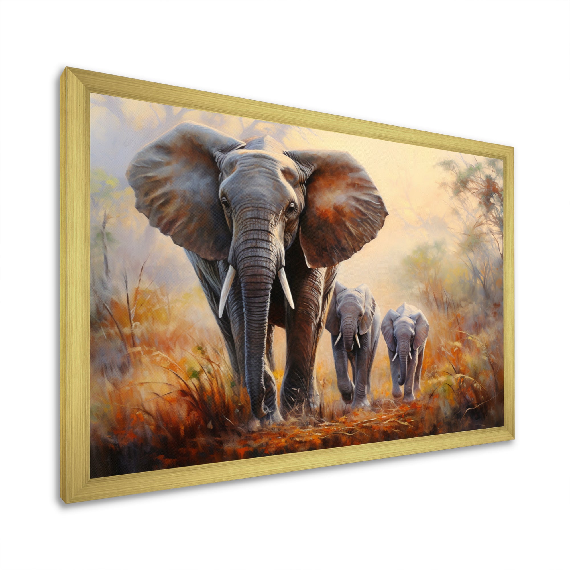 Elephant Family Guardianship - Elephant Wall Art Prints