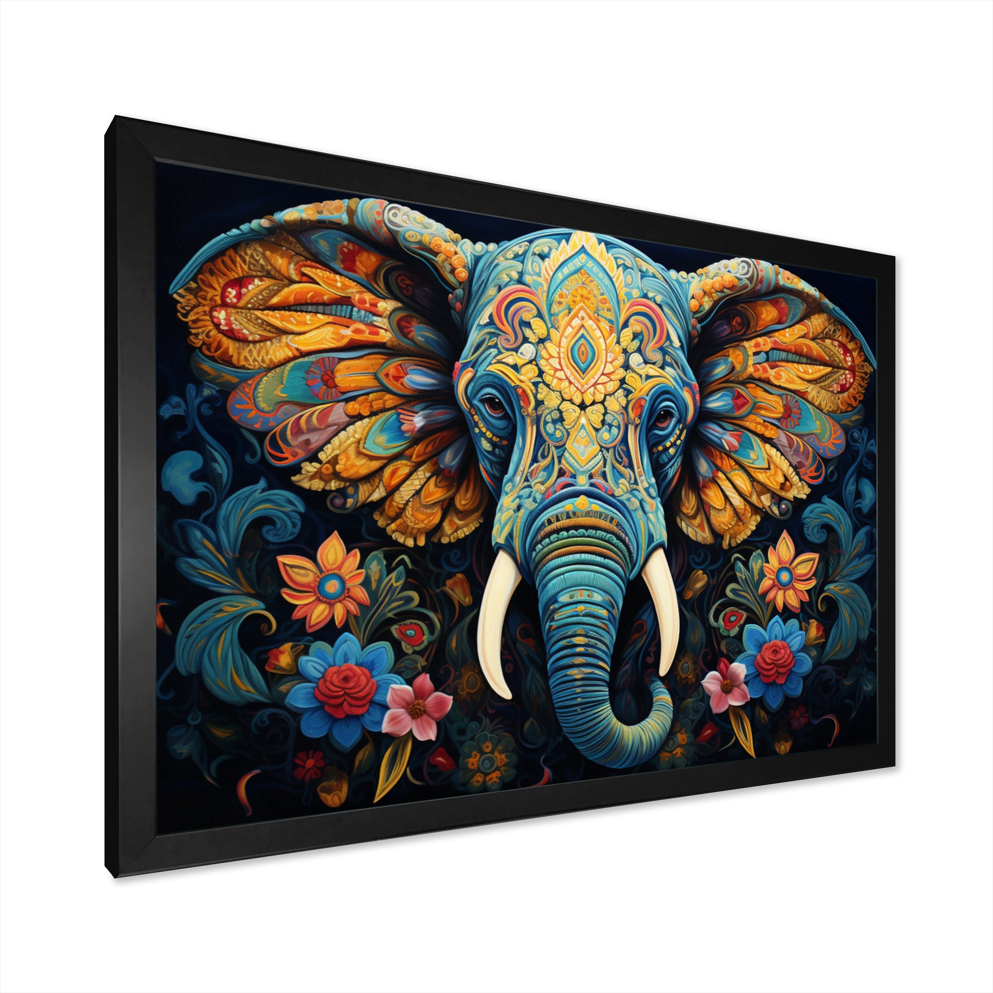 Teal Elephant Legacy - Teal Elephant Wall Art