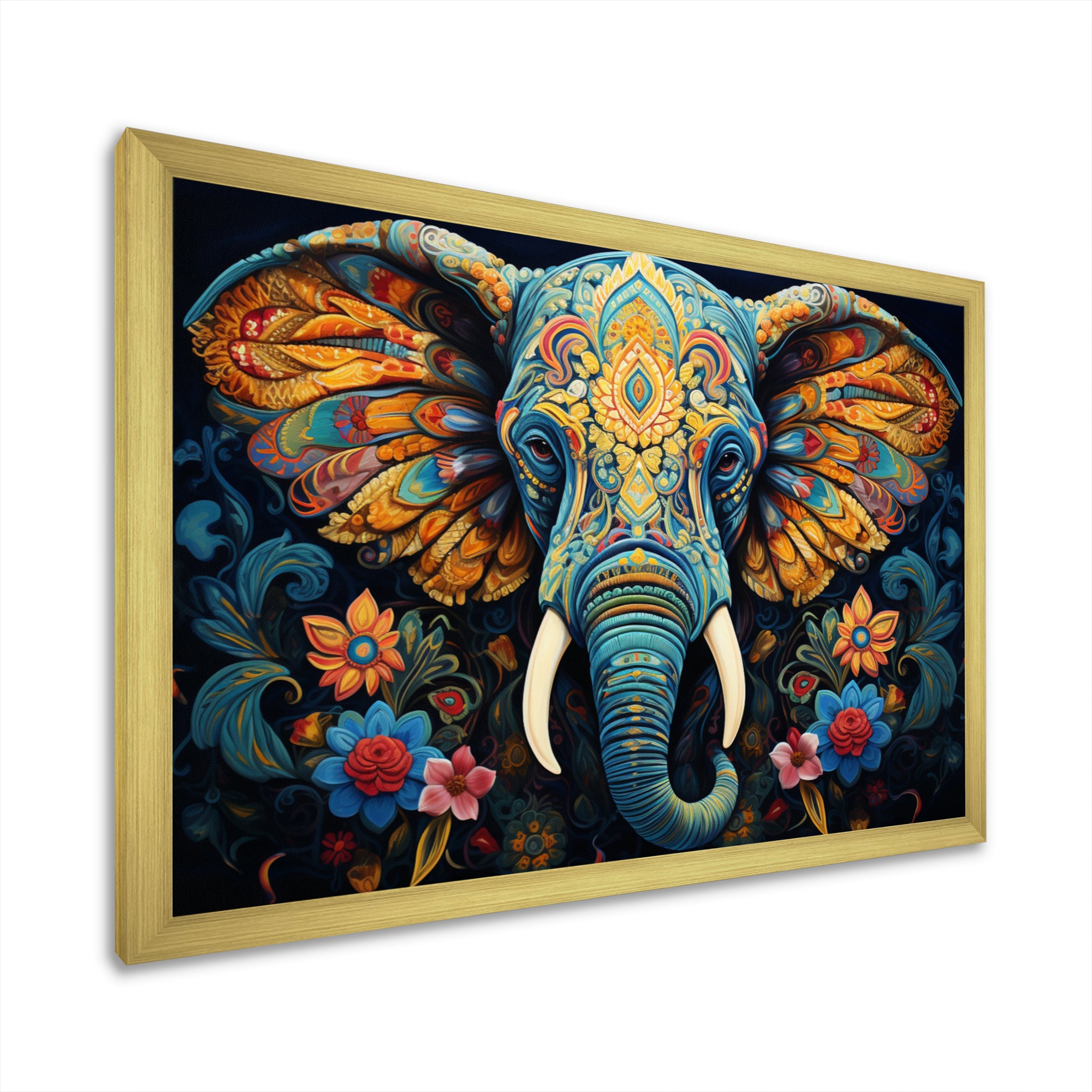 Teal Elephant Legacy - Teal Elephant Wall Art