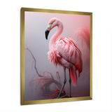 Minimalism Flamingo Portrait - Flamingo Wall Decor