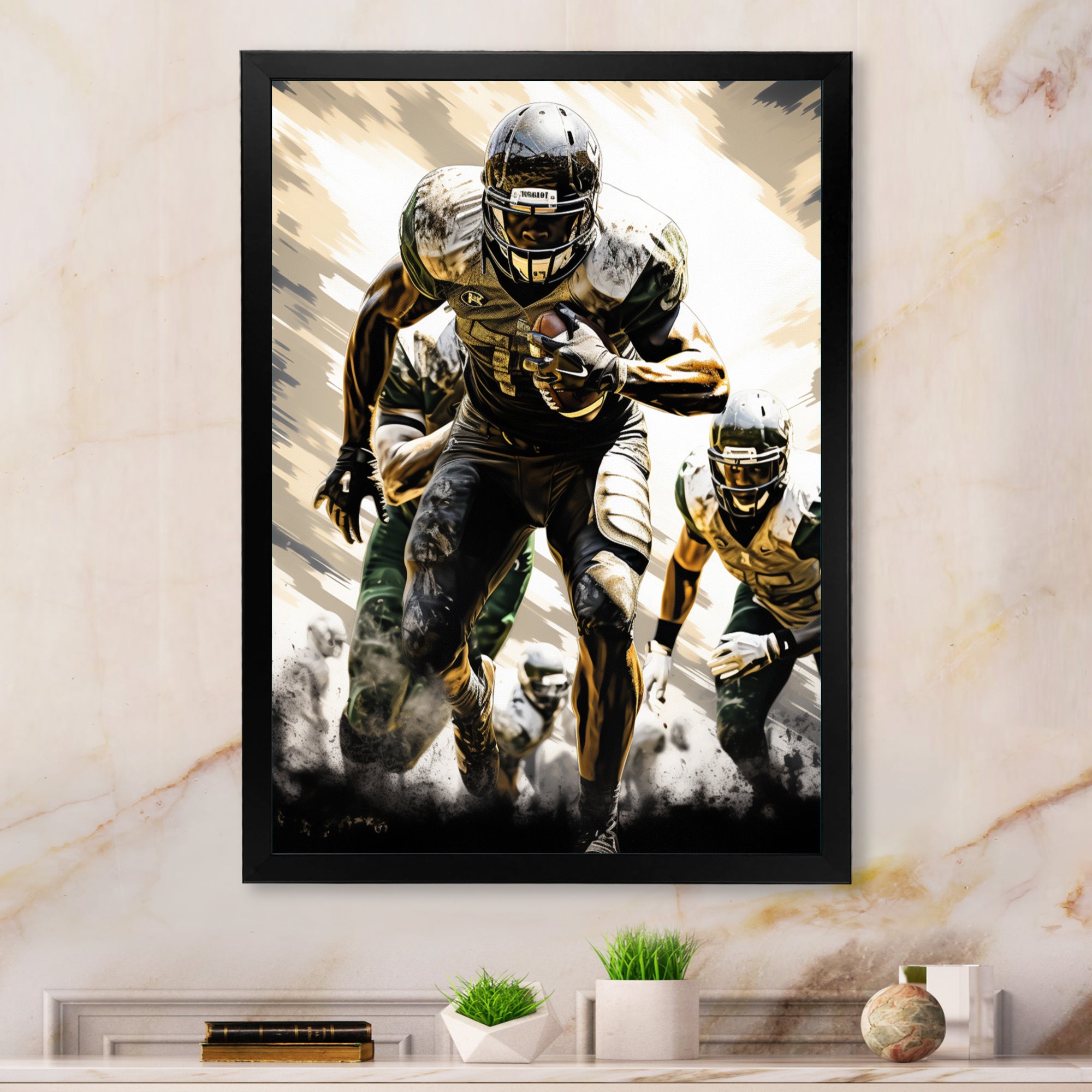 Football Gridiron Glory - Football Canvas Wall Art