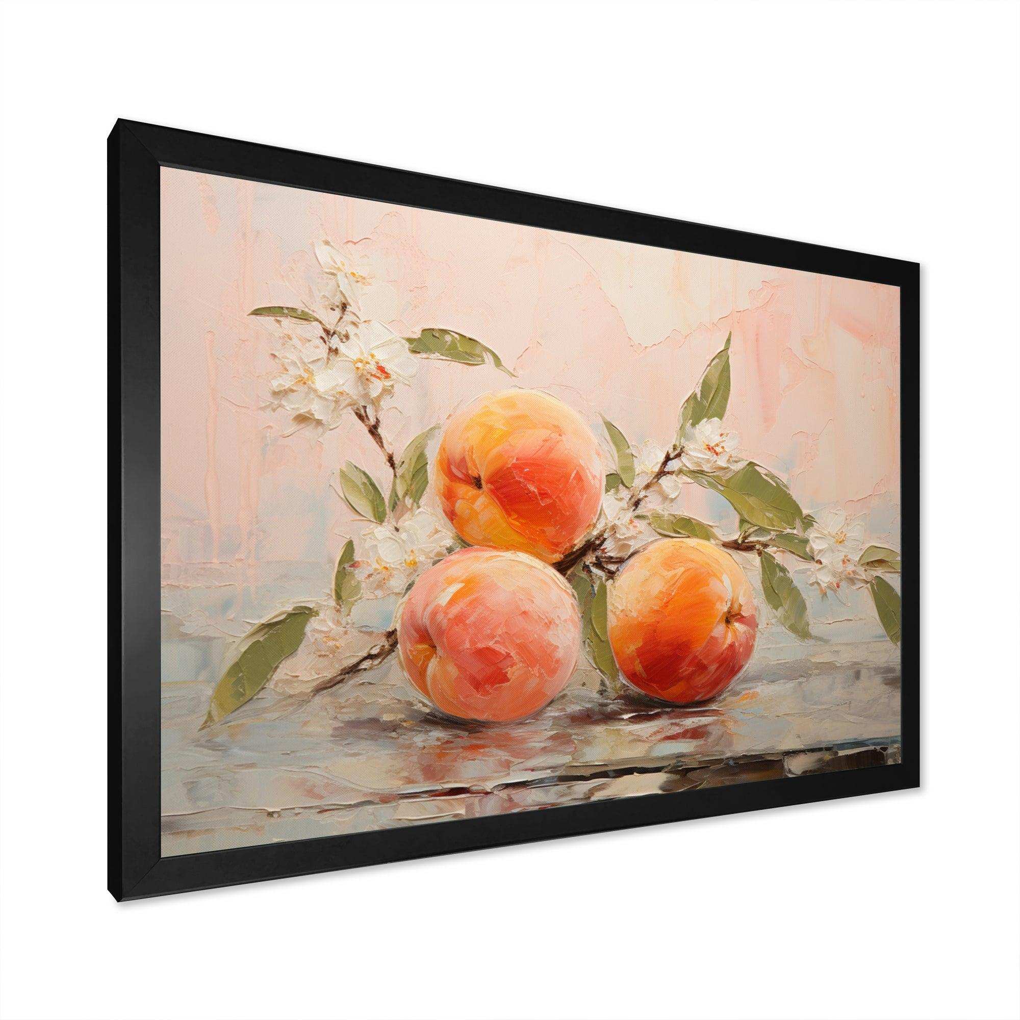 Fruit Abstract Peach - Food & Beverage Canvas Wall Art