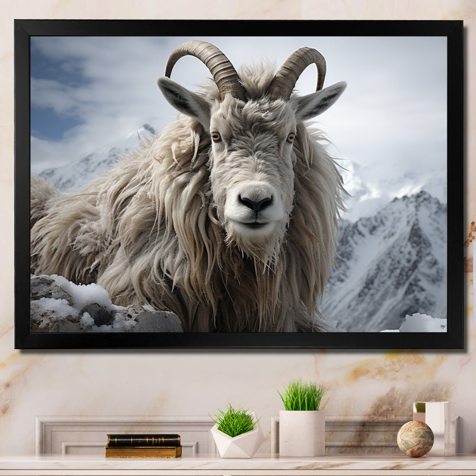 Goat Mountain Guardian - Goat Wall Art Prints