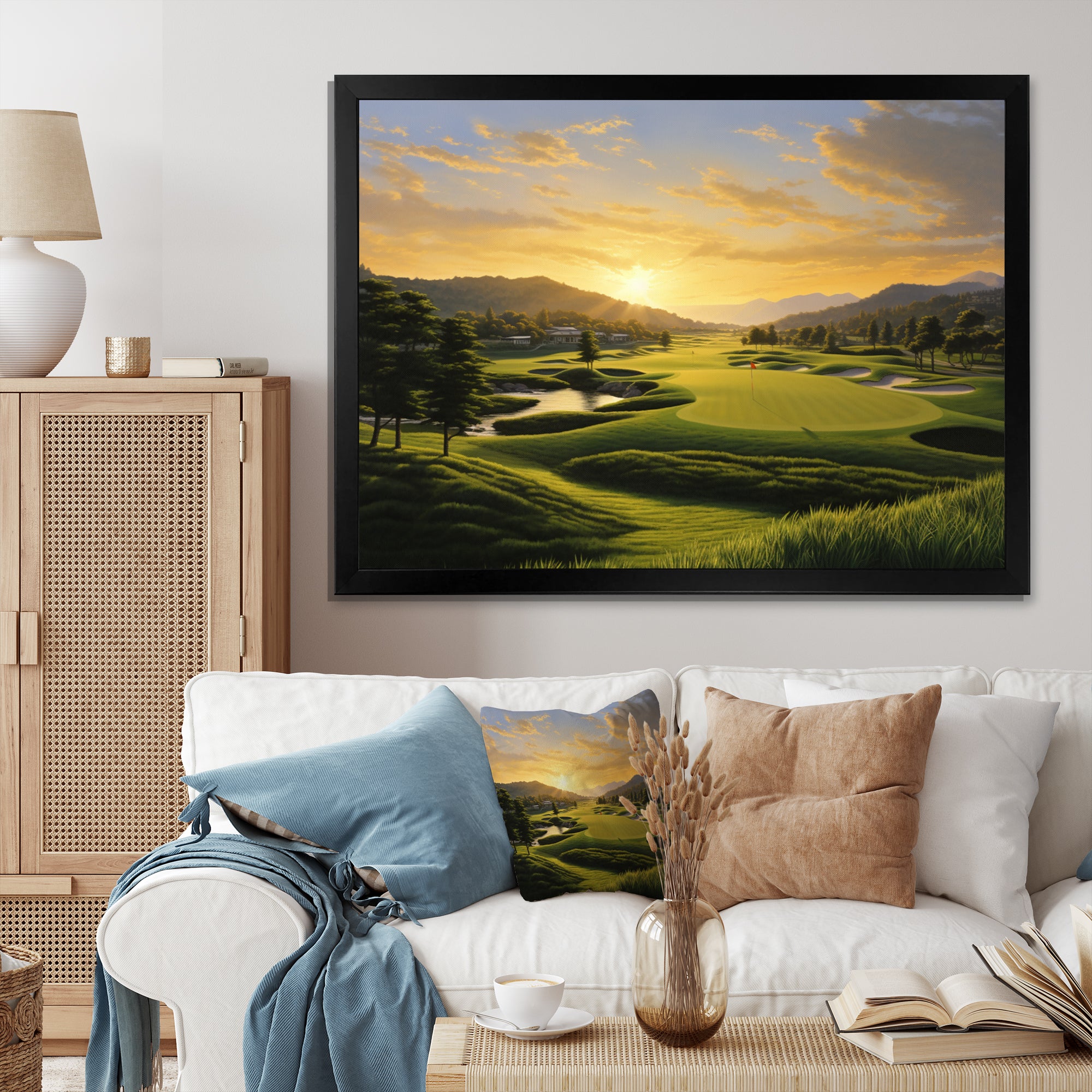 Golf Dawn On The Put I - Golf Canvas Wall Art