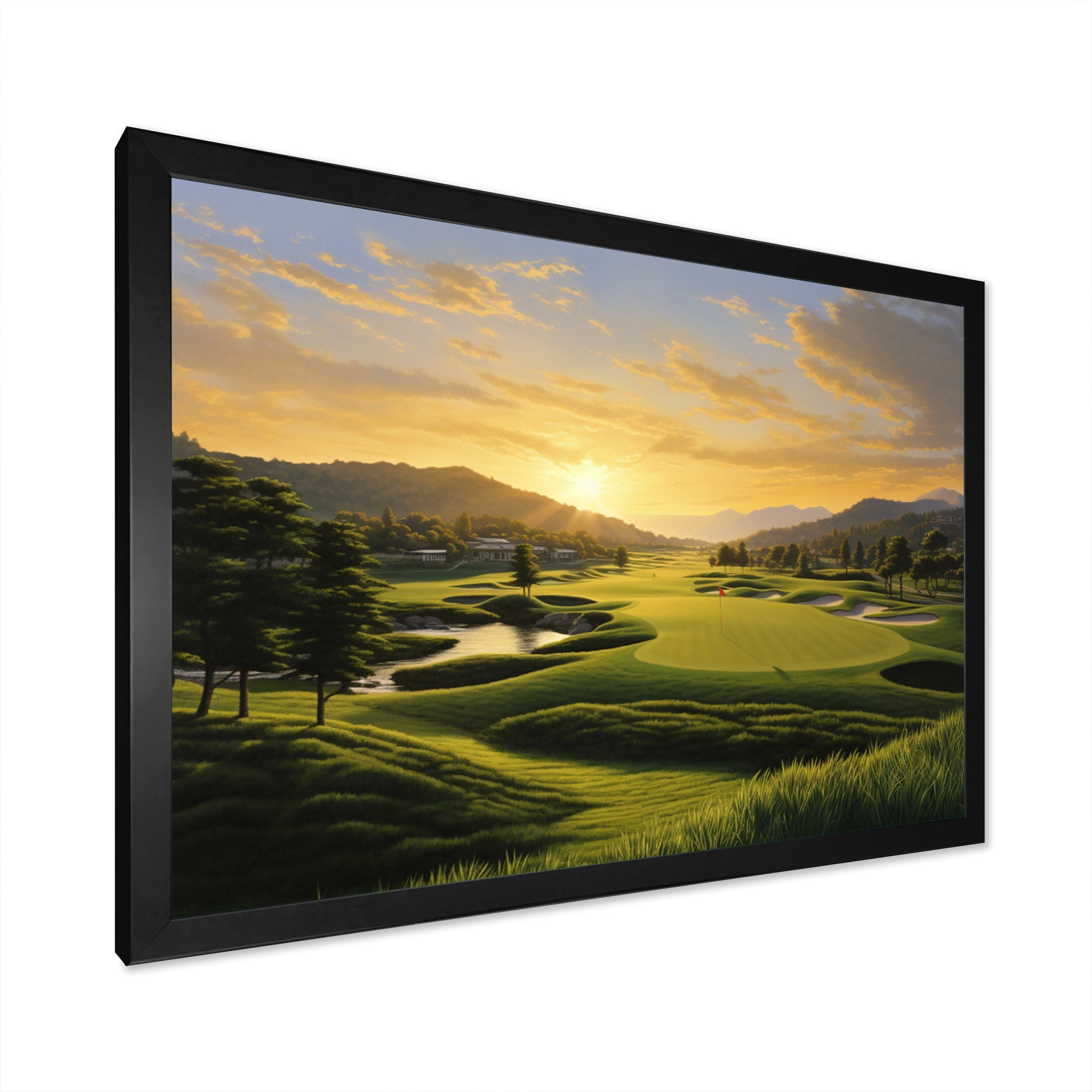 Golf Dawn On The Put I - Golf Canvas Wall Art
