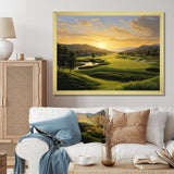 Golf Dawn On The Put I - Golf Canvas Wall Art