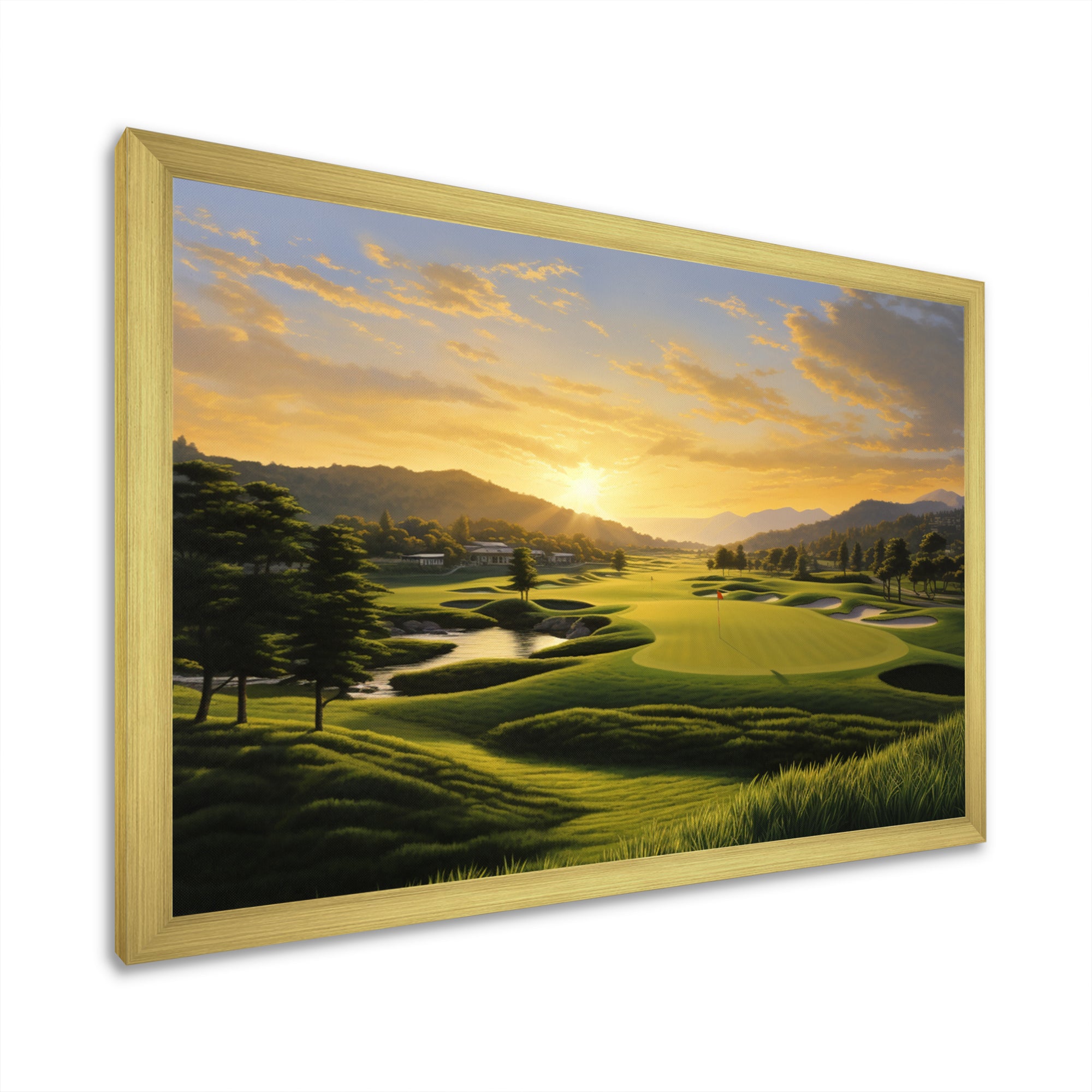Golf Dawn On The Put I - Golf Canvas Wall Art