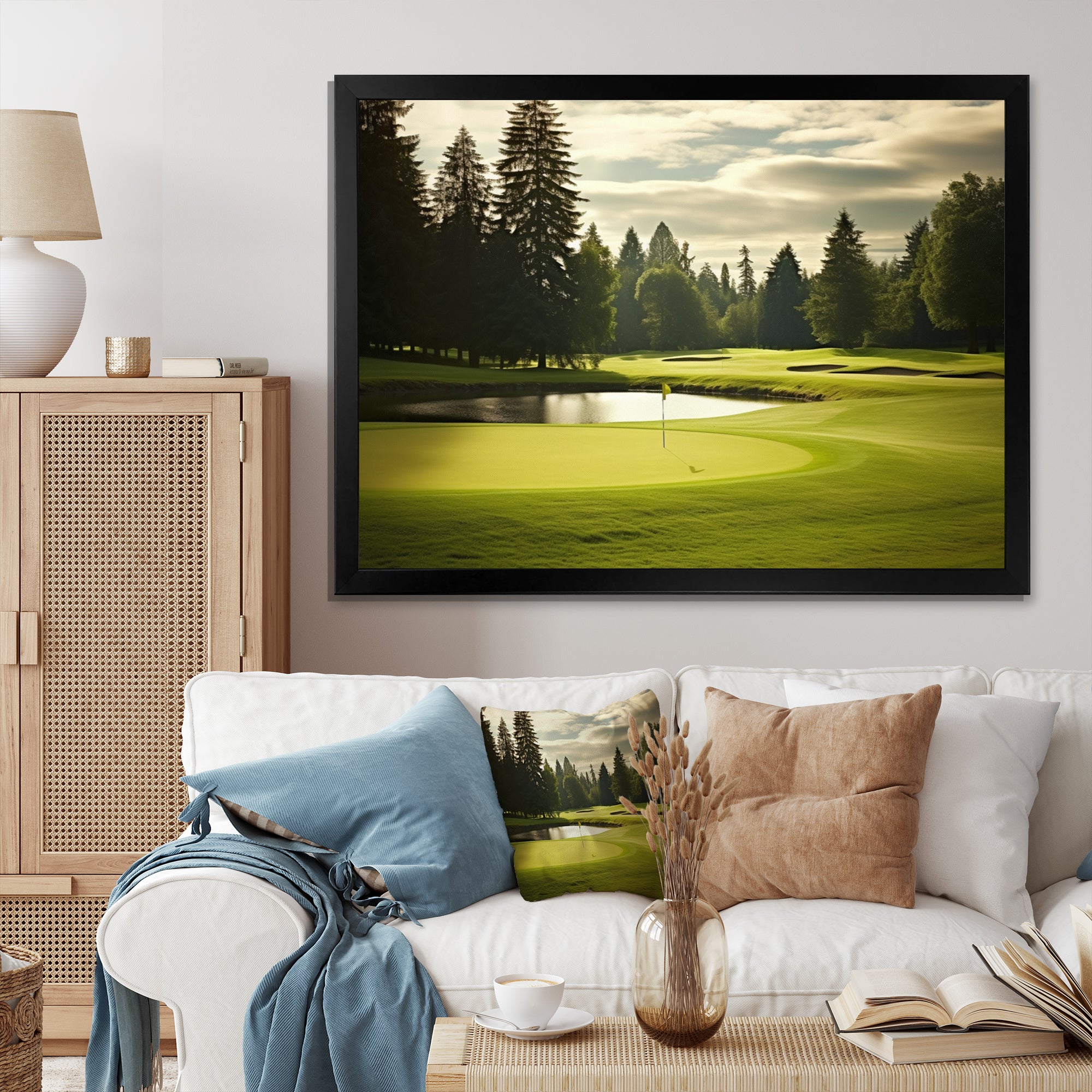 Golf Fairway Serenity - Golf Canvas Wall Art