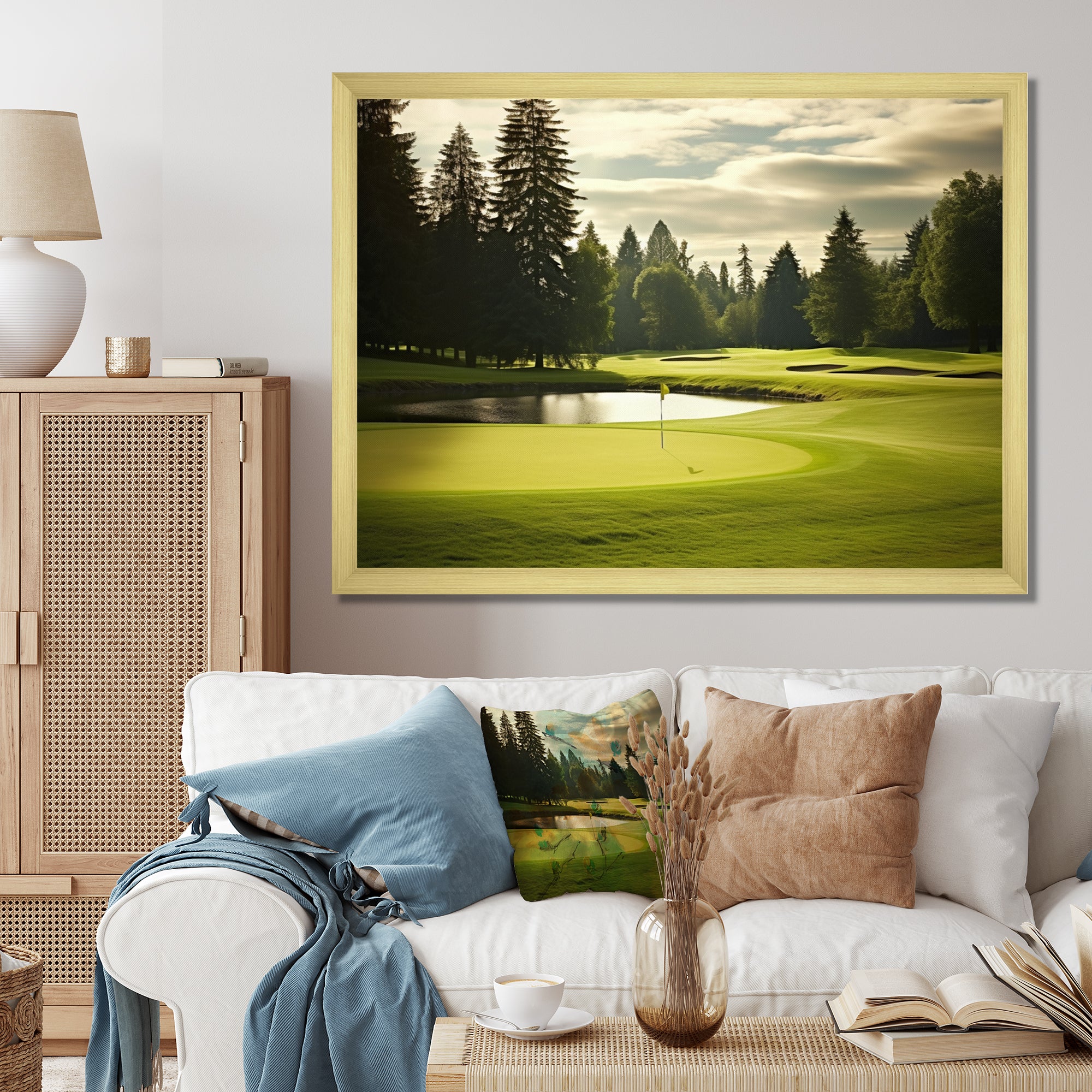 Golf Fairway Serenity - Golf Canvas Wall Art