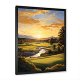 Golf Golden Hour Golf - Golf Canvas Wall Art