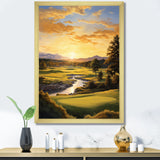 Golf Golden Hour Golf - Golf Canvas Wall Art