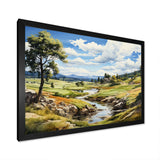 Lake And River Tranquility I - Golf Canvas Wall Art