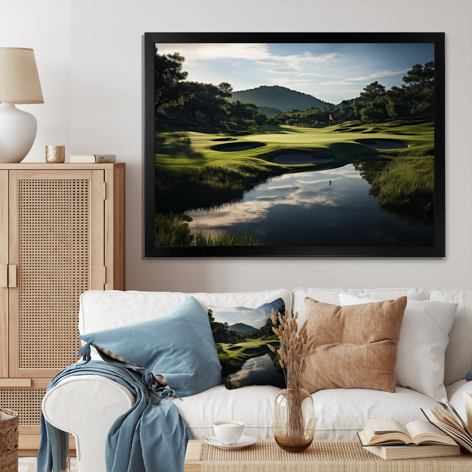 Golf Precision Filed - Golf Canvas Wall Art