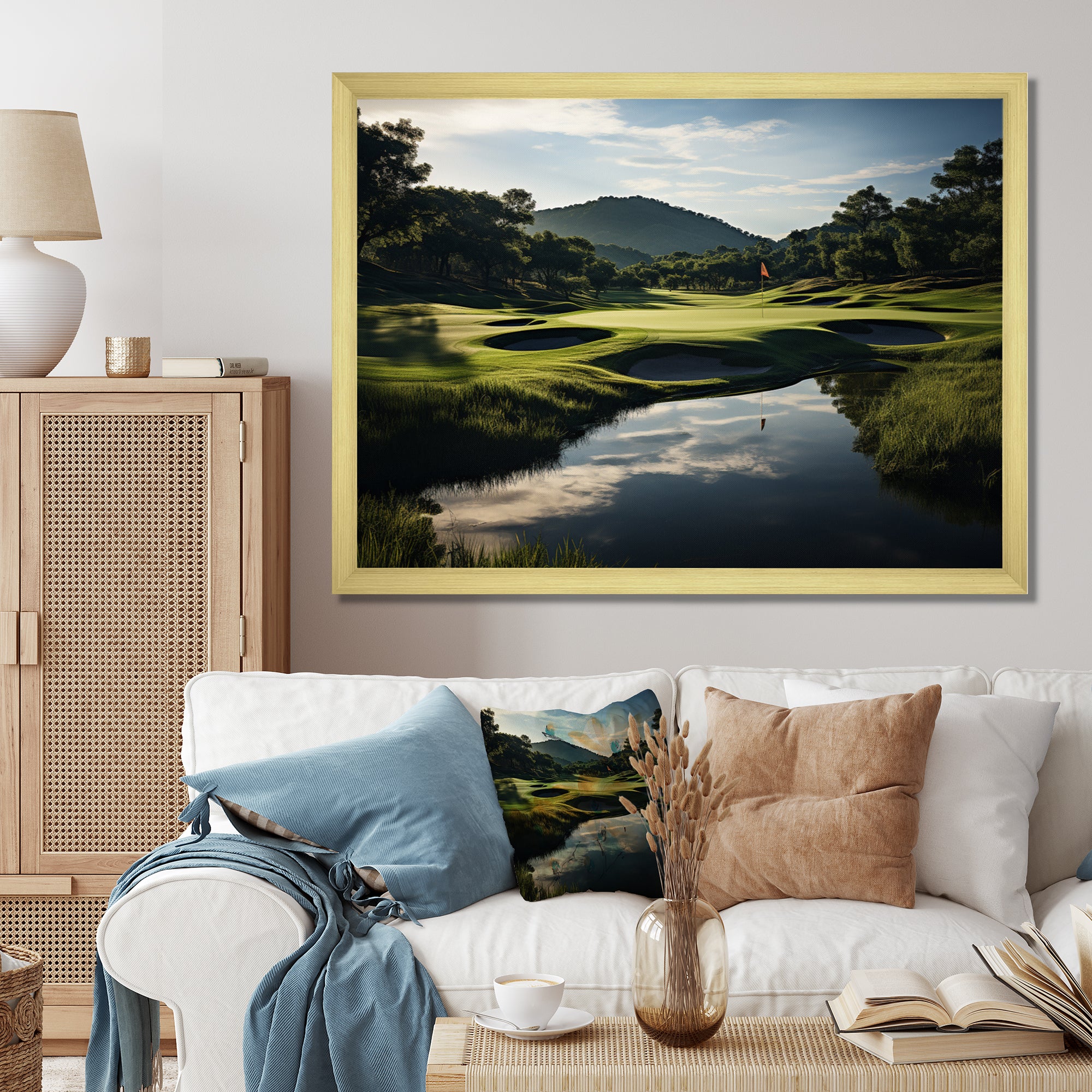 Golf Precision Filed - Golf Canvas Wall Art