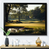 Golf Putting Green Tranquility I - Golf Canvas Wall Art
