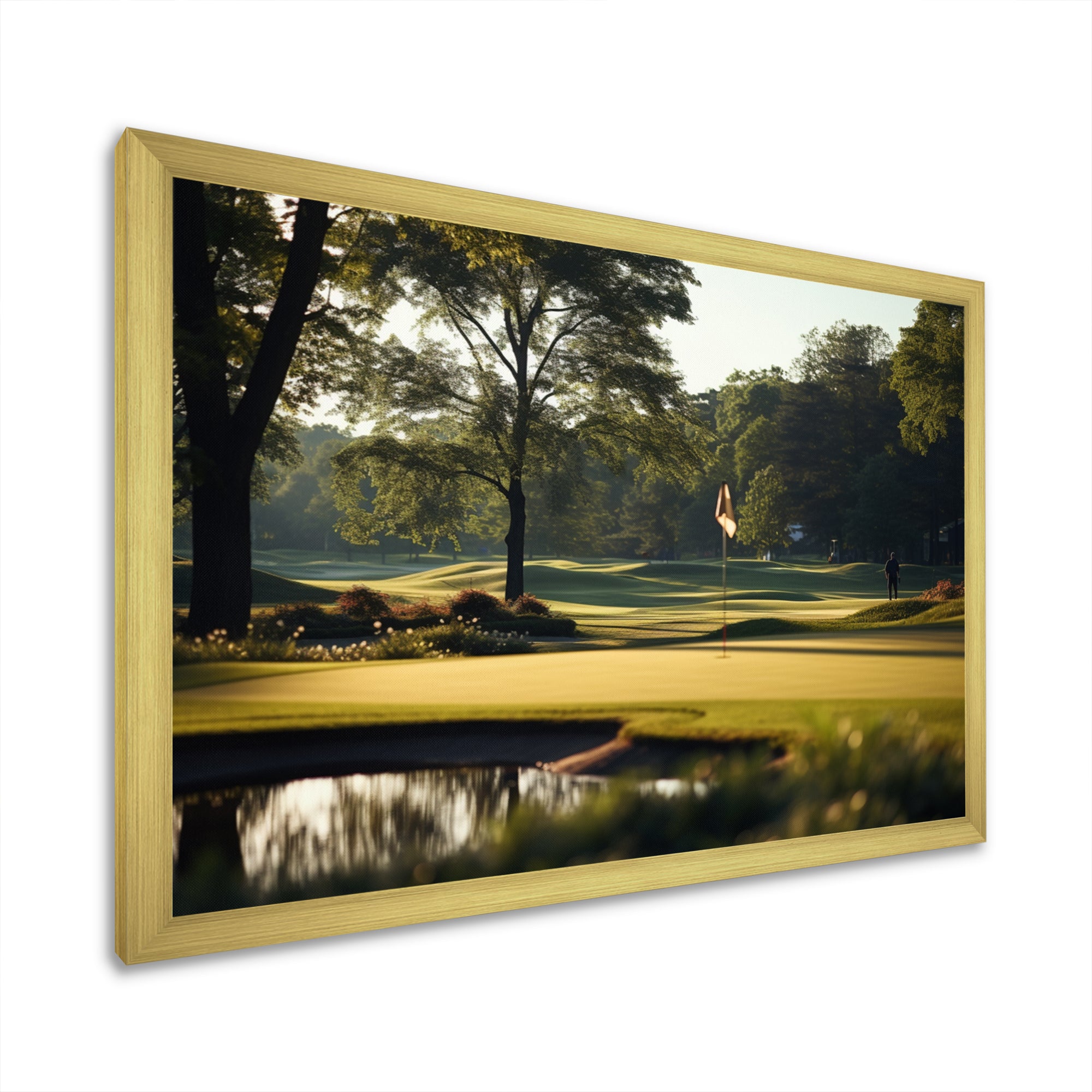 Golf Putting Green Tranquility I - Golf Canvas Wall Art