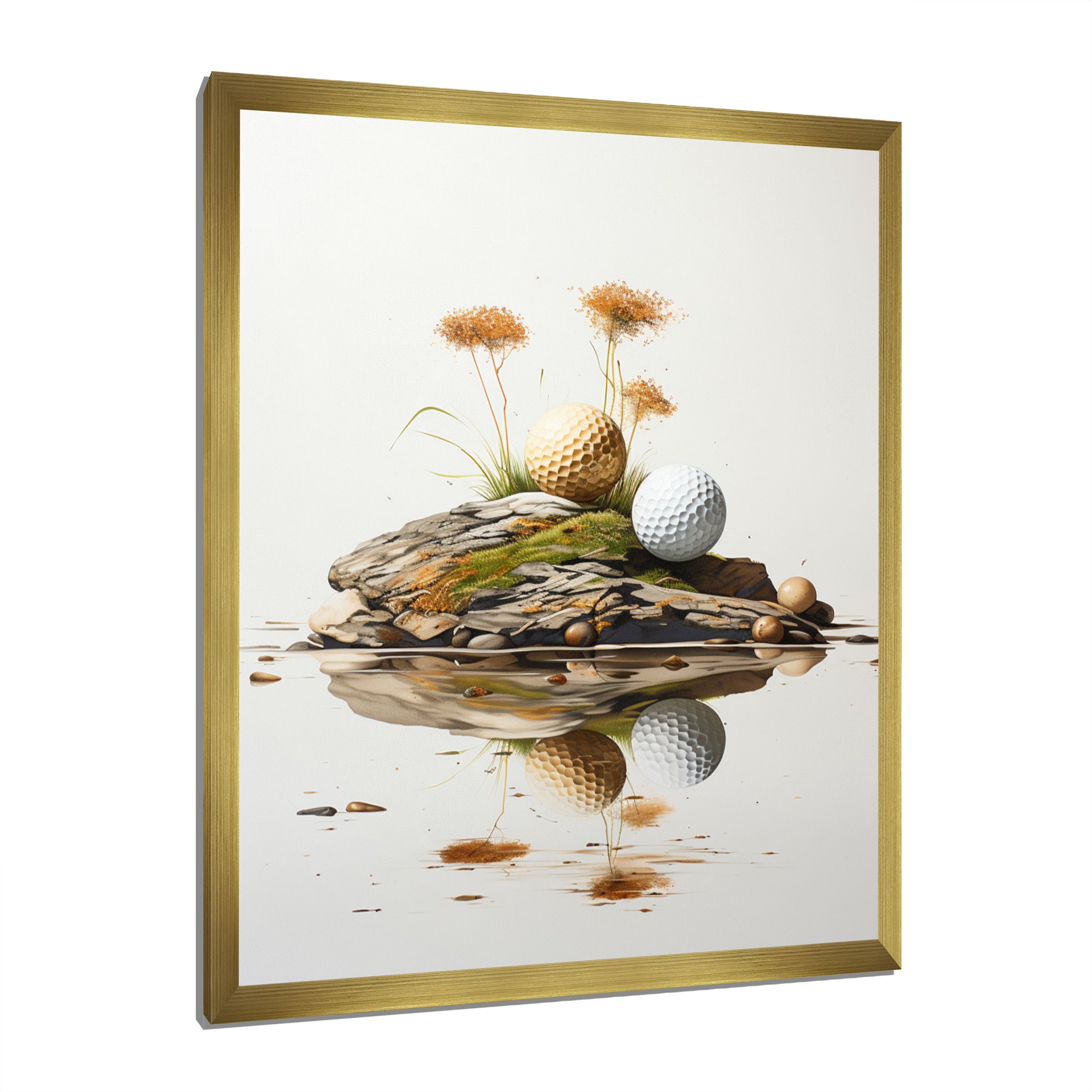 Minimalism Golf Tees I - Golf Canvas Wall Art