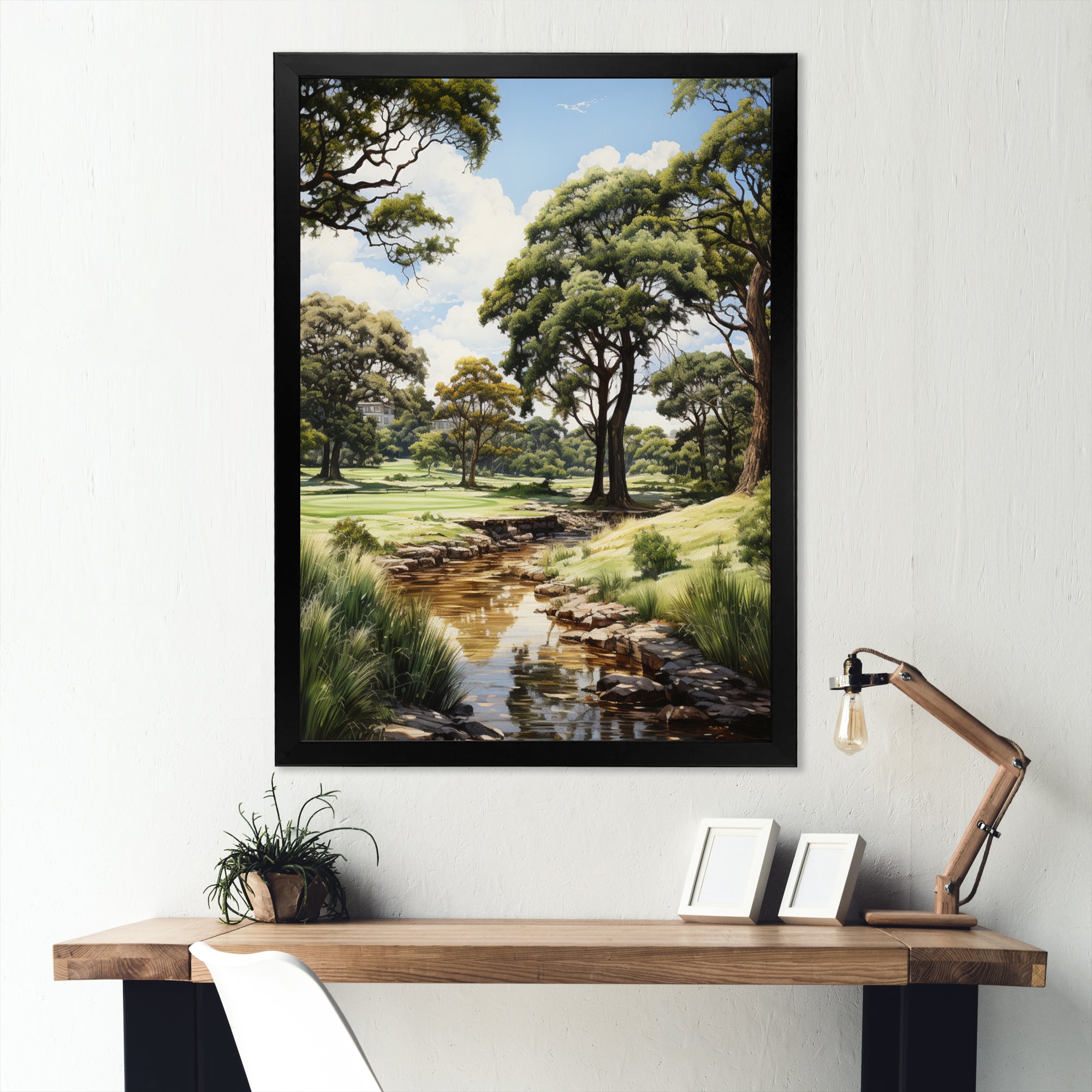 Golf Treelined Tangles - Golf Canvas Wall Art