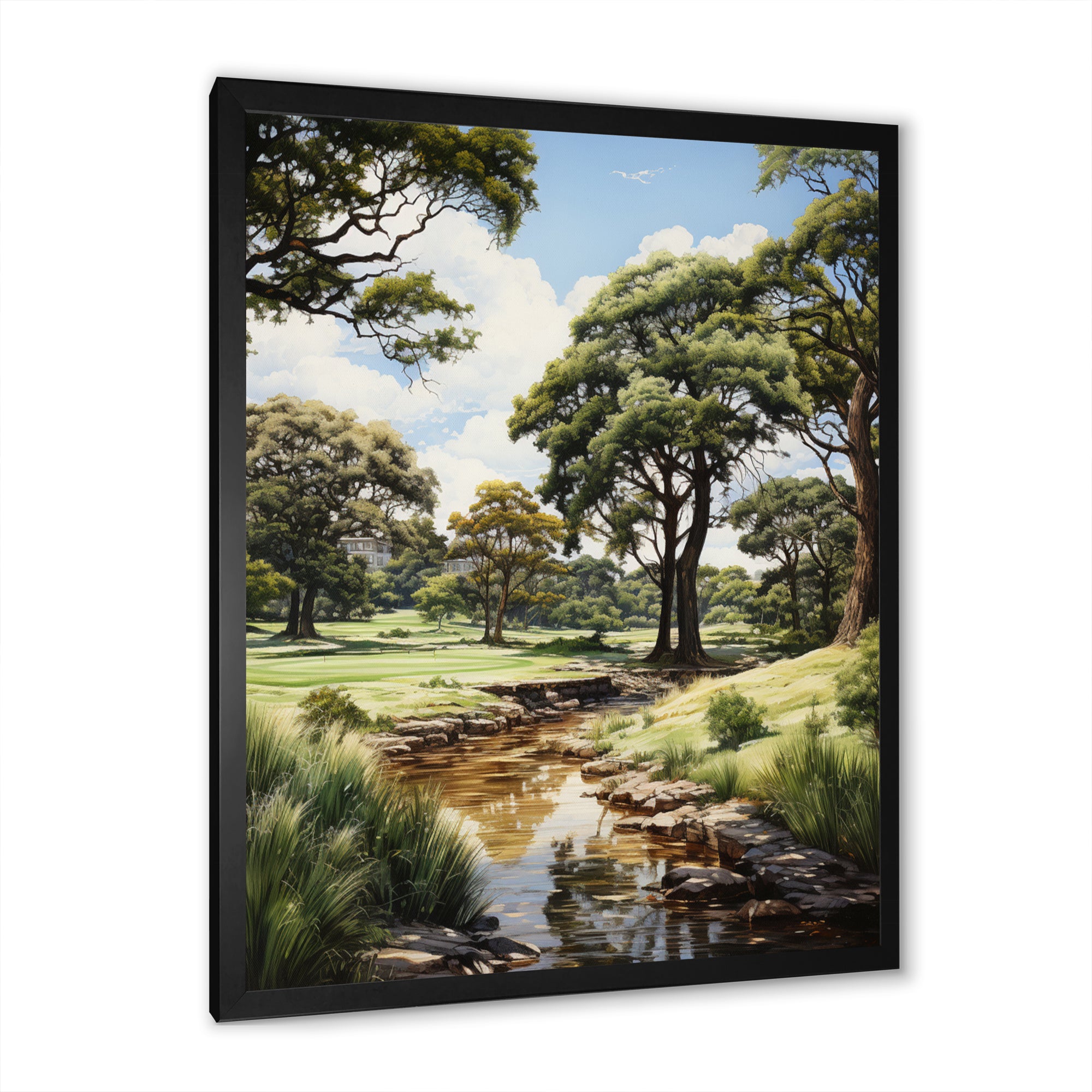 Golf Treelined Tangles - Golf Canvas Wall Art