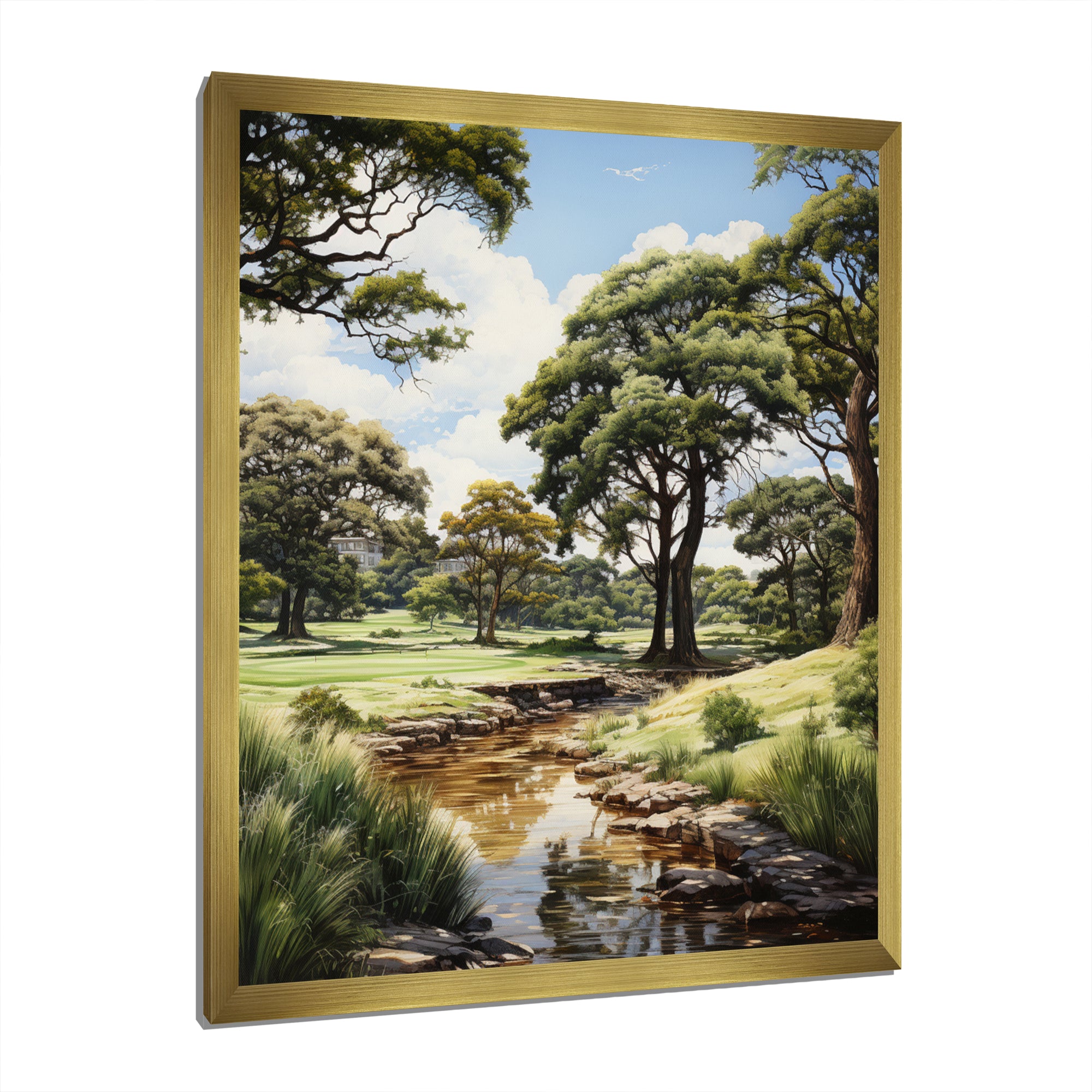 Golf Treelined Tangles - Golf Canvas Wall Art