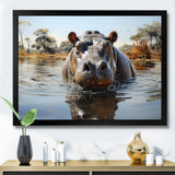 Hippopotamus Rivers Behemoth - Hippopotamus Large Canvas Wall Art