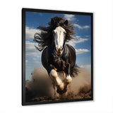 Black White Horse Stallions Strength - Horse Home Decor Art