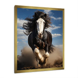 Black White Horse Stallions Strength - Horse Home Decor Art
