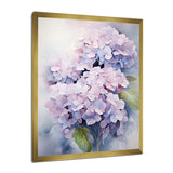 Purple Hydrangea Graceful Whispers - Floral Canvas Wall Art