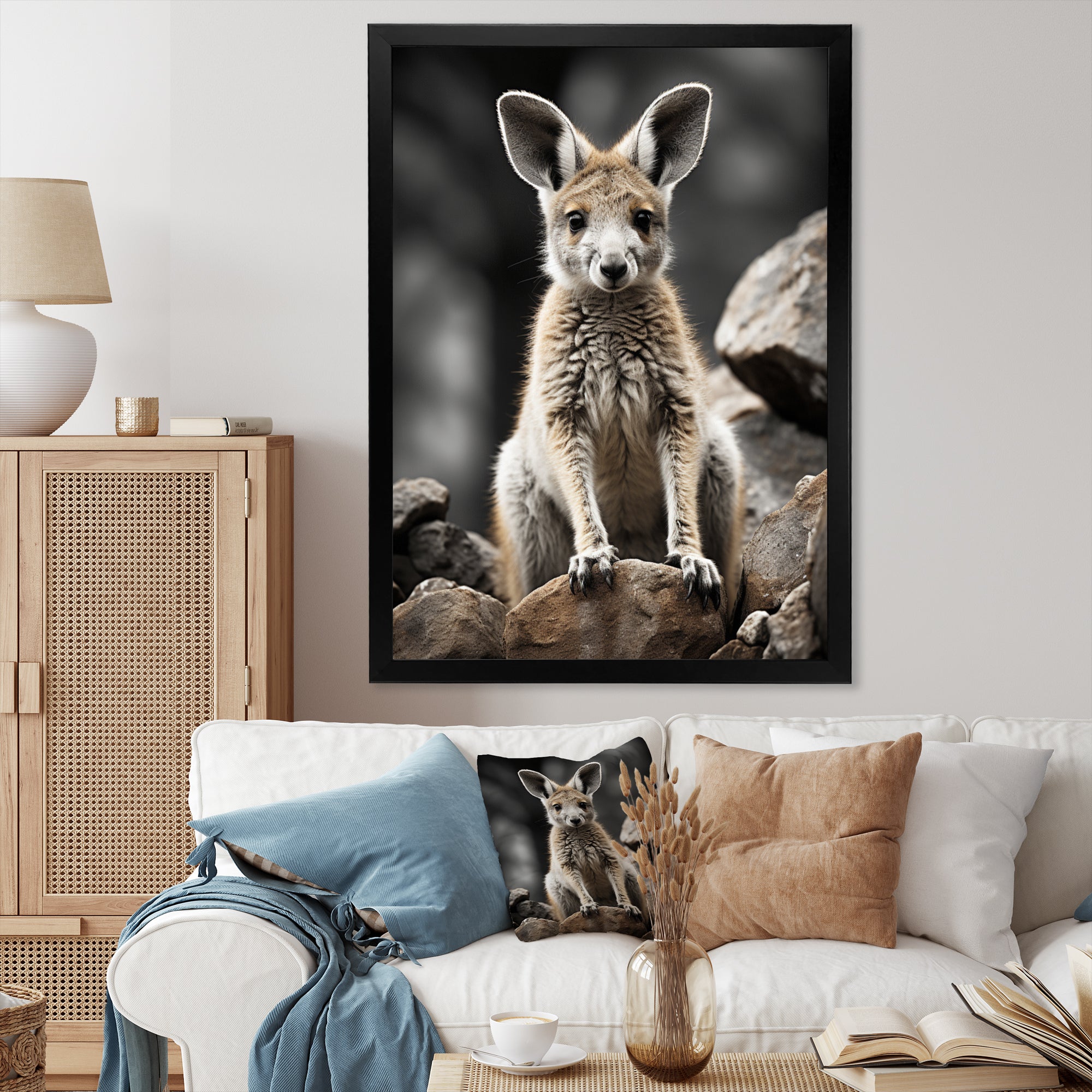 Kangaroo Bound - Kangaroo Home Decor Art