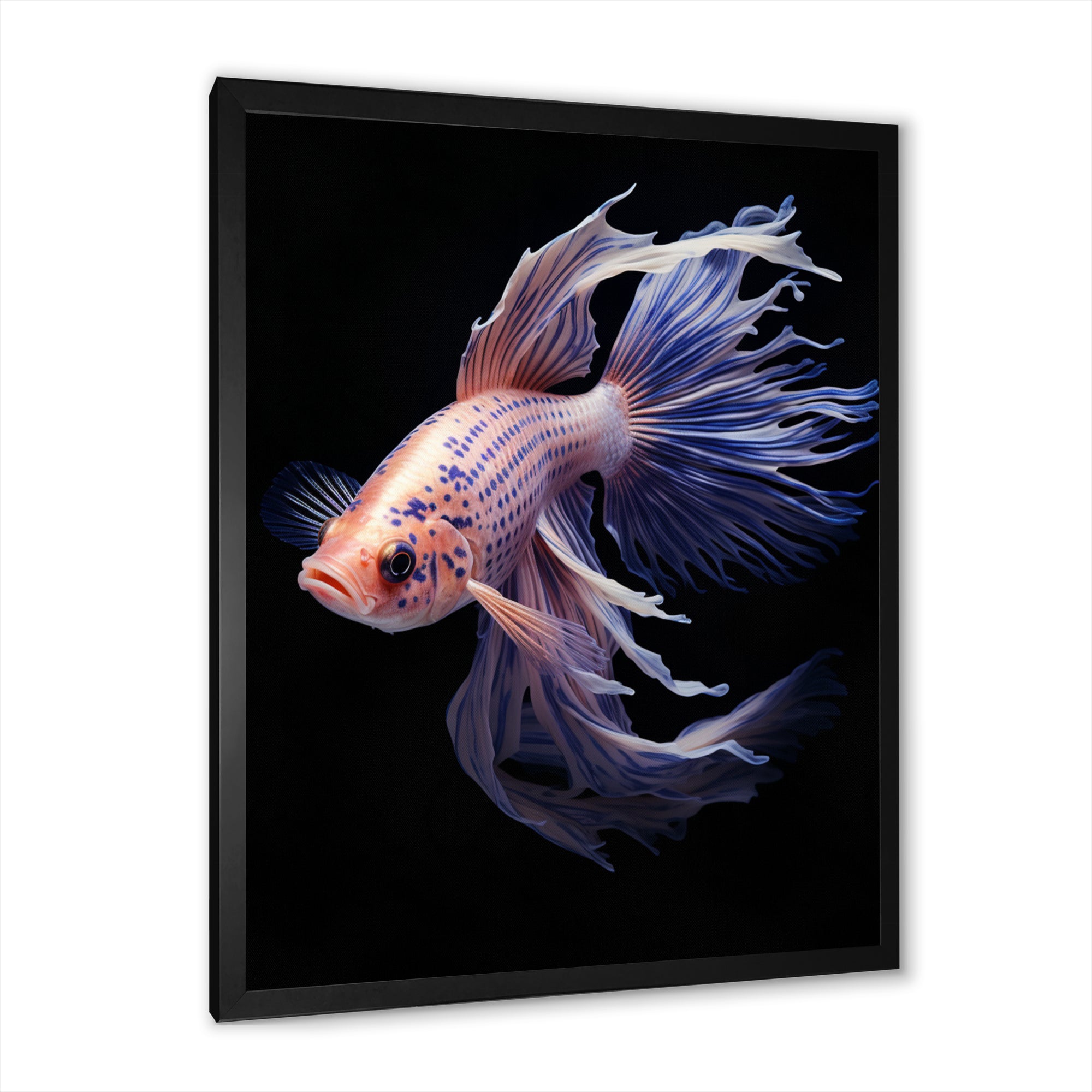 Purple Kois Fish Delicate Patterns - Koi's Fish Home Decor Art
