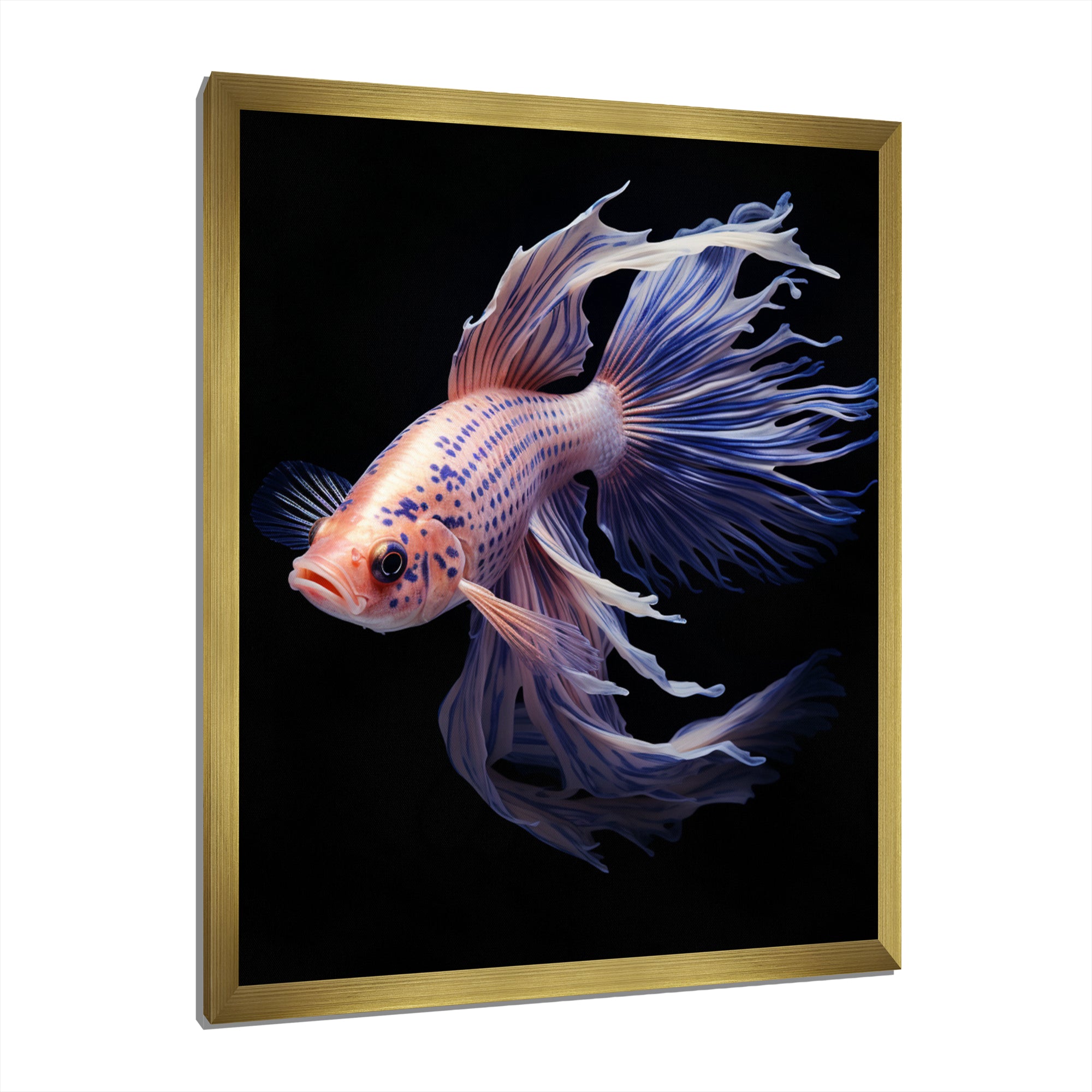 Purple Kois Fish Delicate Patterns - Koi's Fish Home Decor Art